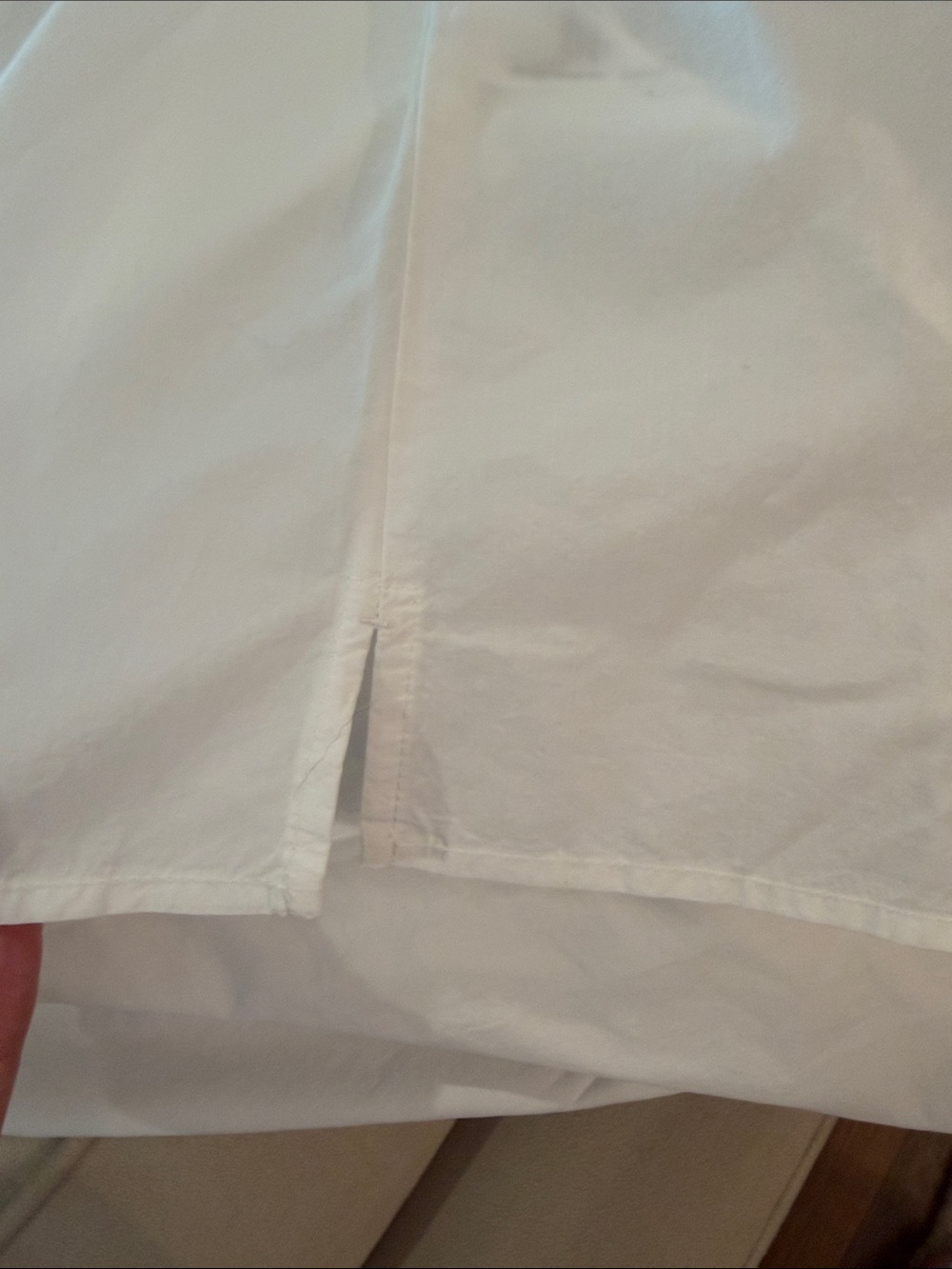 NWT Eileen Fisher Washed Organic Cotton Poplin Button-Up Short Sleeve Shirt - Picture 4 of 5